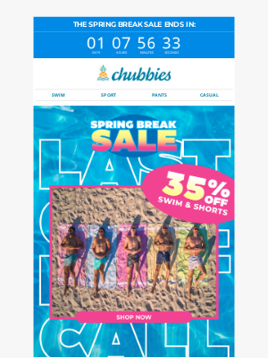 Chubbies - 48 Hours Left — Then It’s Full Price & Lots Of Regret‼️