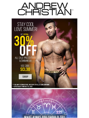 Andrew Christian - Ending Soon! 🌞 Additional 30% Off