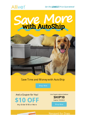 Allivet - Save Time and Money with AutoShip