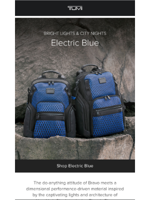 TUMI - Step Into Electric Blue