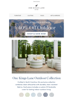 One Kings Lane - Up to 40% Off Your Outdoor Upgrade