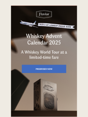 Flaviar - Advent pricing that hasn’t left the runway.