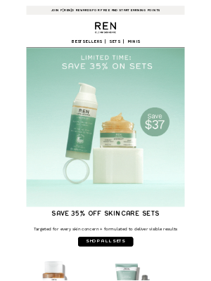 REN Skincare (United Kingdom) - Save up to $56 on Clean Skincare Routines