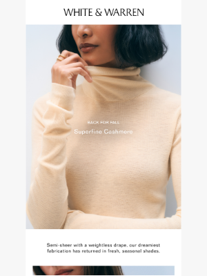 White + Warren - Superfine Cashmere Has Returned