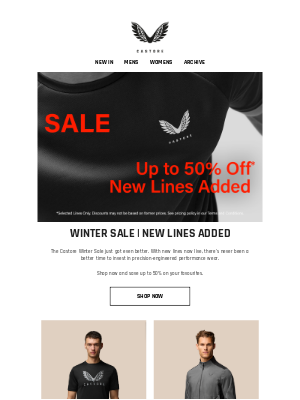 Castore - Winter Sale // New Lines Added