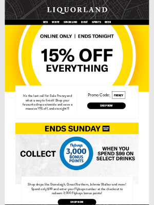 Liquorland - John, 📢15% off sitewide starts now!