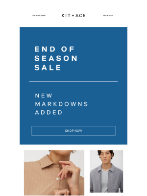 New Markdowns Added