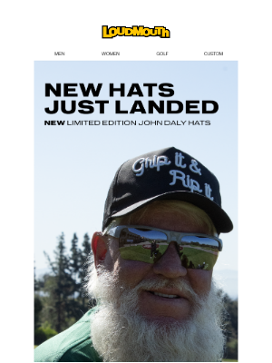 Loudmouth Golf - John Daly Collection Hats Just Dropped