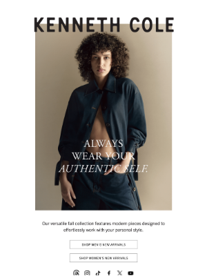 Kenneth Cole - Elevate Your Style: Discover the New Fall Collection