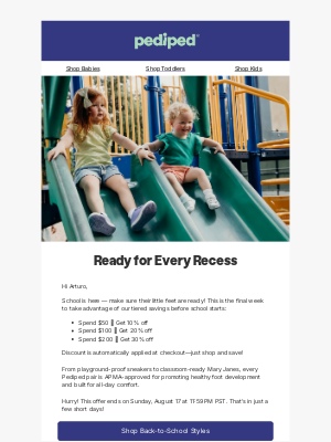 Pediped - Hurry! School Shoes + Big Savings—Only Days Left! ⏰
