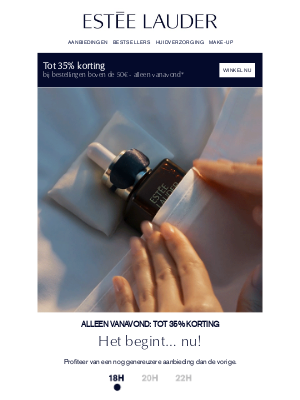 Estee Lauder (Netherlands) - Tot 35% korting! ⏰​ Alleen tot middernacht