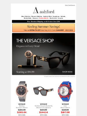 Ashford - This Is Not a Drill: Versace from $94.99