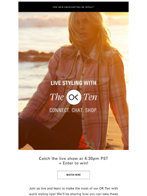 Outerknown LLC - Join us for a live styling show & giveaway