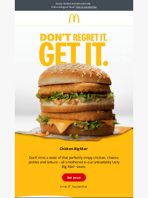McDonald's (United Kingdom) - Welcome back, Chicken Big Mac®​