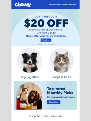 Chewy - Chewy here, letting you know about your offer  💙