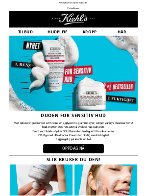 Kiehl's (Norway) - Ultra Facial Barrier-Hydrating Cleanser - skummmende rens for sensitiv hud!