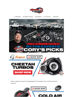 DieselPowerProducts - Recommended By The Experts: Cory's Picks