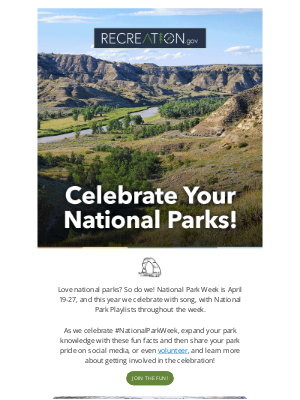 Recreation.gov - Mark Your Calendar: National Park Week is Coming!