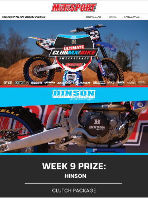 MotoSport - Win A 2022 ClubMX YZ450F + Weekly Prizes