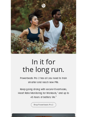 Beats by Dre - Built for athletes. Made for runners.
