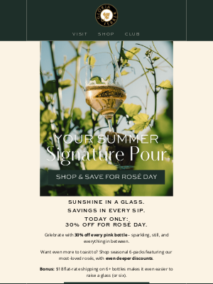 Gloria Ferrer Caves & Vineyards - What’s Pink, Chilled, and 30% Off?