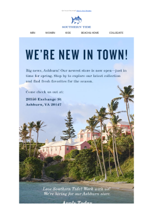 Southern Tide - Nearby? 📍 We may be neighbors.