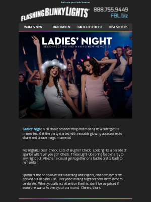 FlashingBlinkyLights.com - 🎶🎵 Yes, it's Ladies' Night ✨ oh what a night!