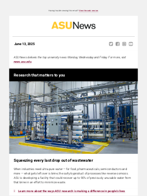 Arizona State University - Turning brine into water