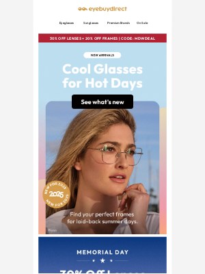 EyeBuyDirect - New Drop ☀️ Glasses for Summer ☀️
