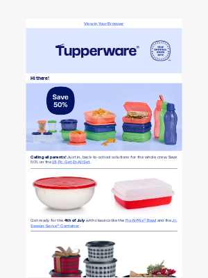 Tupperware - The new July Flyer is here!