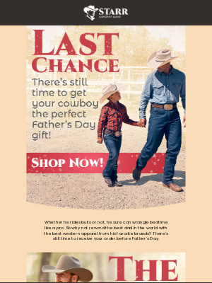 Starr Western Wear - There's Still Time! Best Father's Day Western Apparel