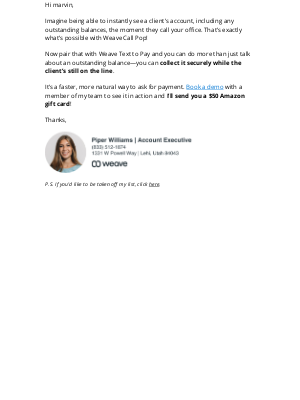 More Emails