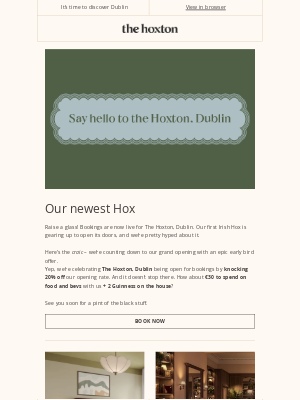 The Hoxton - Dublin bookings now open