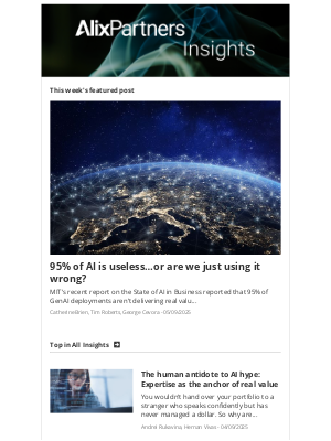 AlixPartners - 95% of AI is useless…or are we just using it wrong?