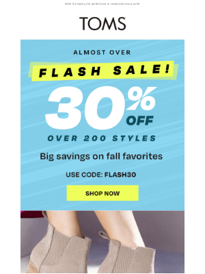 TOMS - Our newest boot is here | 30% off—FLASH SALE
