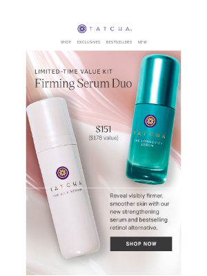 Tatcha - Treat yourself to this limited-time serum kit