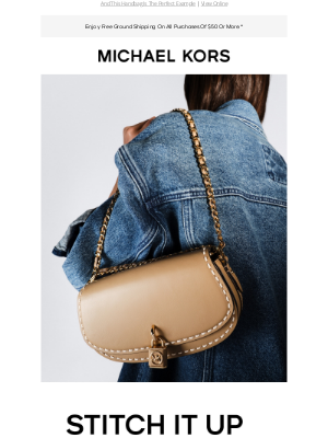 Michael Kors - Contrast Stitching Is Currently Trending