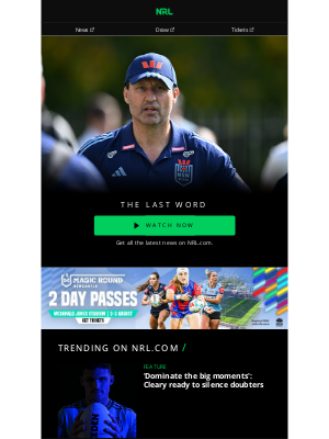 NRL - National Rugby League - Blues coach Laurie Daley primed for Origin Game One 🔥