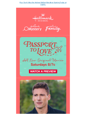 Hallmark Channel (Crown Media Holdings, Inc.) - Passport to Love Rom-Coms All Month Long! ✈️💕