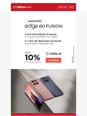 Extra (Brazil) - Lançamento Motorola Edge 60 Fusion