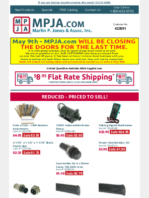 MPJA Online - 33 Items on Sale at up to 30% off!
