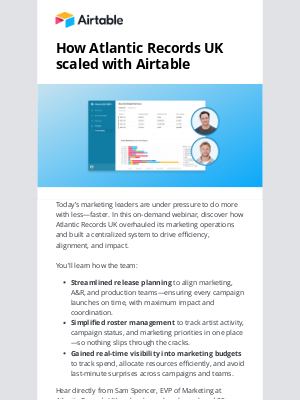Airtable - Maximize Success: Atlantic Records UK Strategy
