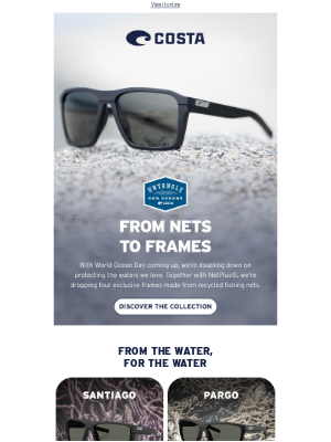 Costa Sunglasses - 4 new exclusives for World Ocean Day