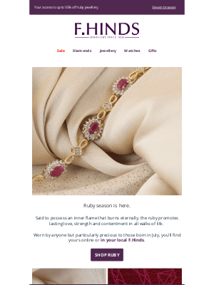 F.Hinds Limited (United Kingdom) - Unwrap the perfect gift for every July baby! 🎁
