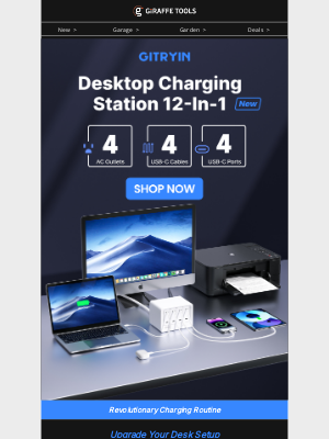 Giraffe Tools - 🔋 New Charging Station Launch – Early Access, Best Price!