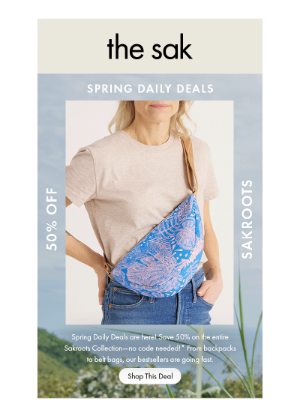The Sak - Daily Deals are Here! Save 50% OFF Sakroots
