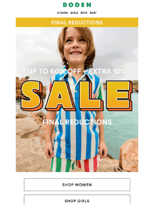 Boden USA - Up to 60% OFF + EXTRA 10%