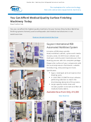Riley Surface World (United Kingdom) - You Can Afford Medical Quality Finishing Today