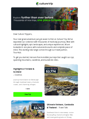 Culture Trip - Meet TourHub: Thousands of New Journeys Await