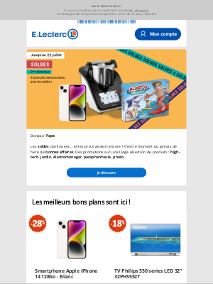 E.Leclerc Drive Draguignan (France) - 2e démarque : les bonnes affaires continuent !
